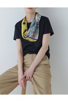 【ヒューマンウーマン/HUMAN WOMAN】のオーガニック綿天竺半袖Tシャツ ネイビー|ID: prp329100004579805 ipo3291000000032655178