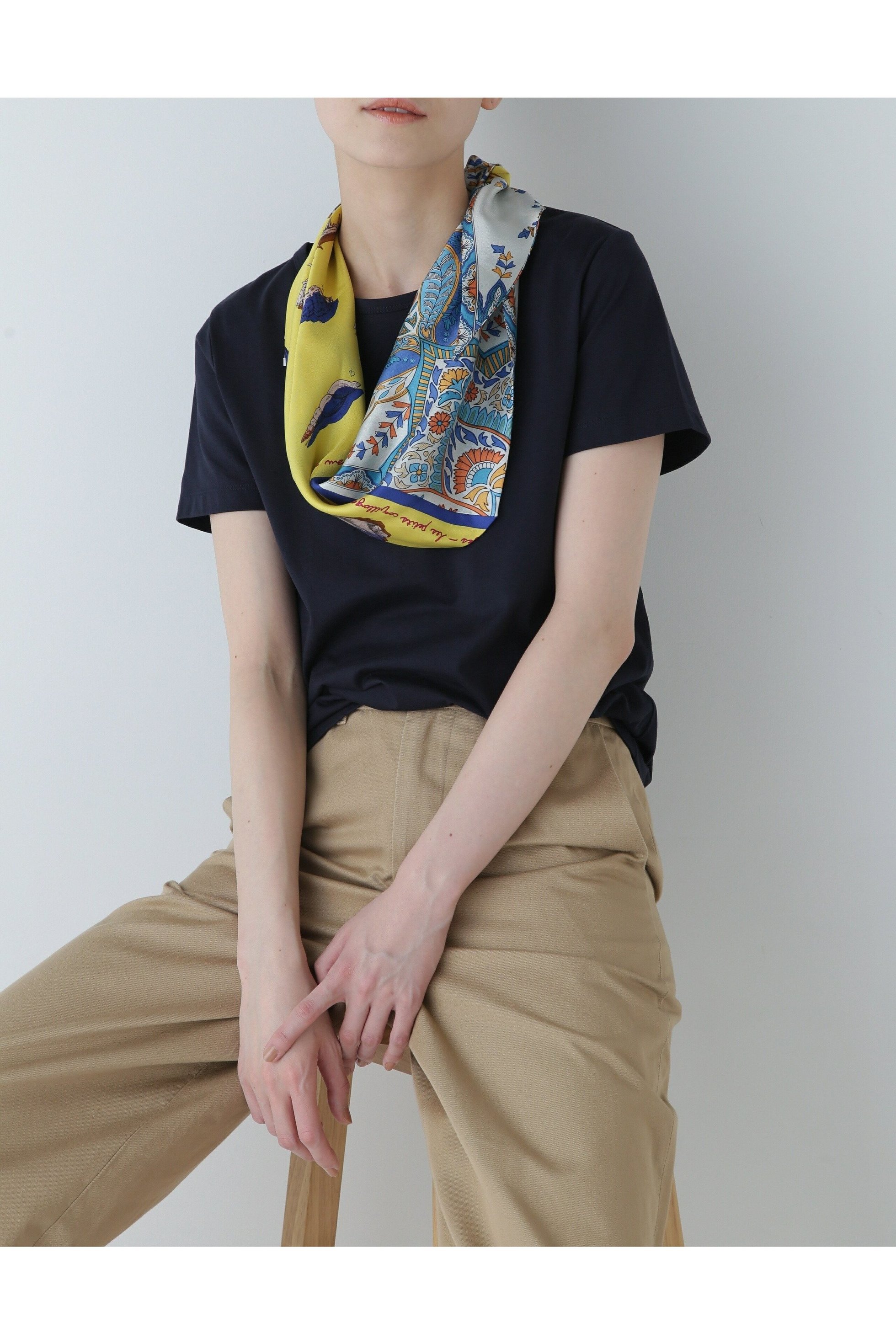 【ヒューマンウーマン/HUMAN WOMAN】のオーガニック綿天竺半袖Tシャツ インテリア・キッズ・メンズ・レディースファッション・服の通販 founy(ファニー) 　ファッション　Fashion　レディースファッション　Ladies' Fashion Online　トップス・カットソー　Tops/Tshirt　シャツ/ブラウス　Shirts/Blouses　ロング / Tシャツ　T-Shirts　おすすめ　Recommend　インナー　Inner　オーガニック　Organic　シンプル　Simple　スタンダード　Standard　人気　Popularity　半袖　Short Sleeve　定番　Standard　ネイビー|ID: prp329100004579805 ipo3291000000032655178