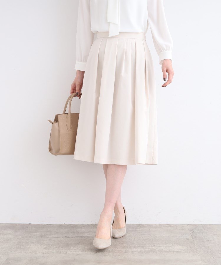 【インディヴィ/INDIVI】の【セレモニー/タフタ素材/日本製】タックフレアスカート 人気、トレンドファッション・服の通販 founy(ファニー) 　ファッション　Fashion　レディースファッション　Ladies' Fashion Online　スカート　Skirt　Aライン/フレアスカート　Flared A-Line Skirts　イレギュラー　Irregular　セレモニー　Ceremony　タフタ　Taffeta　ダウン　Down　フォルム　Form　ランダム　Random　日本製　Made In Japan　春　Spring　 other-1|ID: prp329100004579812 ipo3291000000032606317