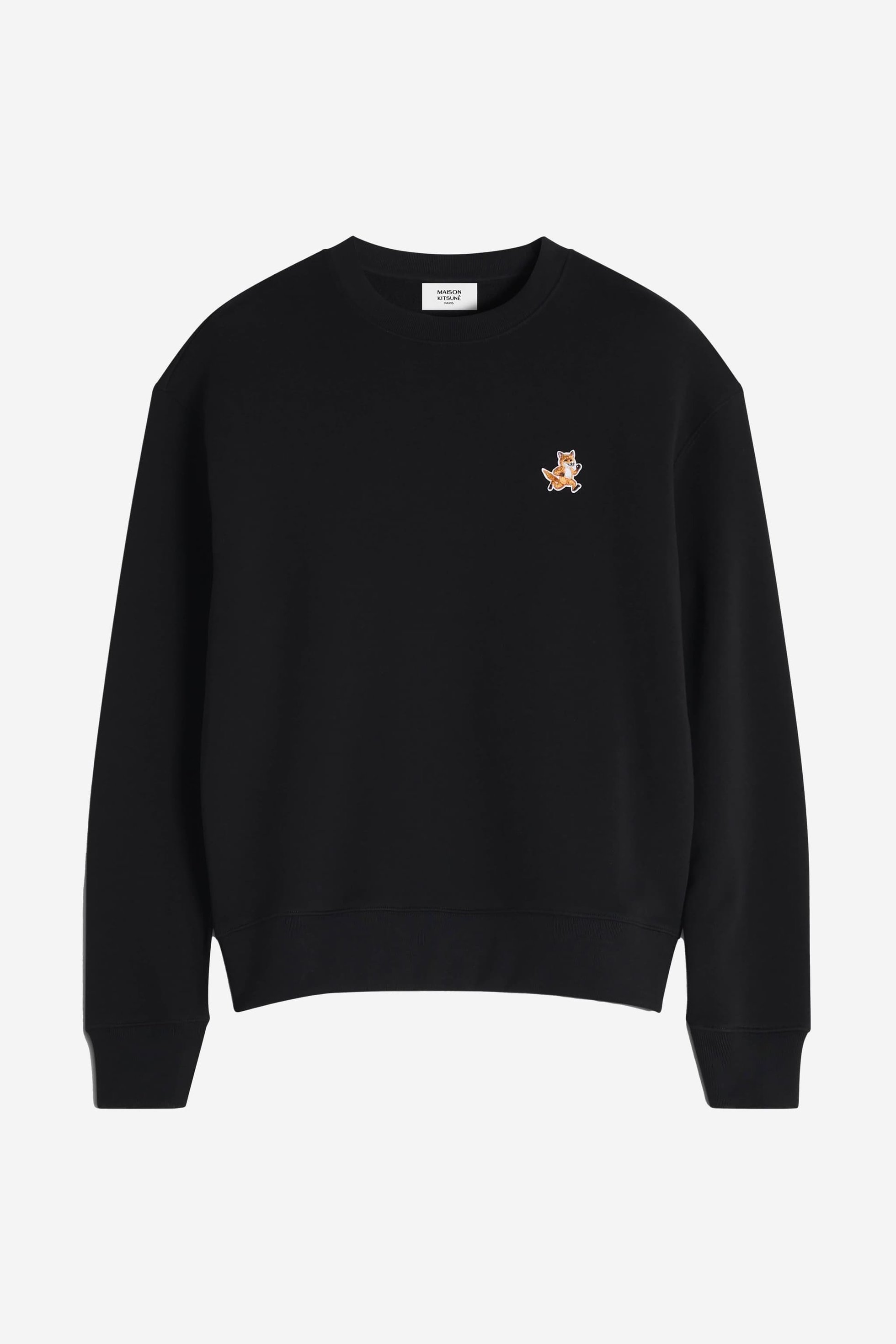 【メゾン キツネ/MAISON KITSUNE / MEN】のMaison Kitsune/SPEEDY FOX PATCH COMFORT SWEATSHIRT インテリア・キッズ・メンズ・レディースファッション・服の通販 founy(ファニー) 　ファッション　Fashion　メンズファッション　Men's Style Online　トップス・カットソー　Tops/Tshirt/Men　パーカ　Sweats　シャツ　Shirts　スウェット　Sweat　パッチ　Patch　夏　Summer　S/S・春夏　Ss・Spring/Summer　無地　Plain Color　長袖　Long Sleeve　BLACK|ID: prp329100004579836 ipo3291000000032681196