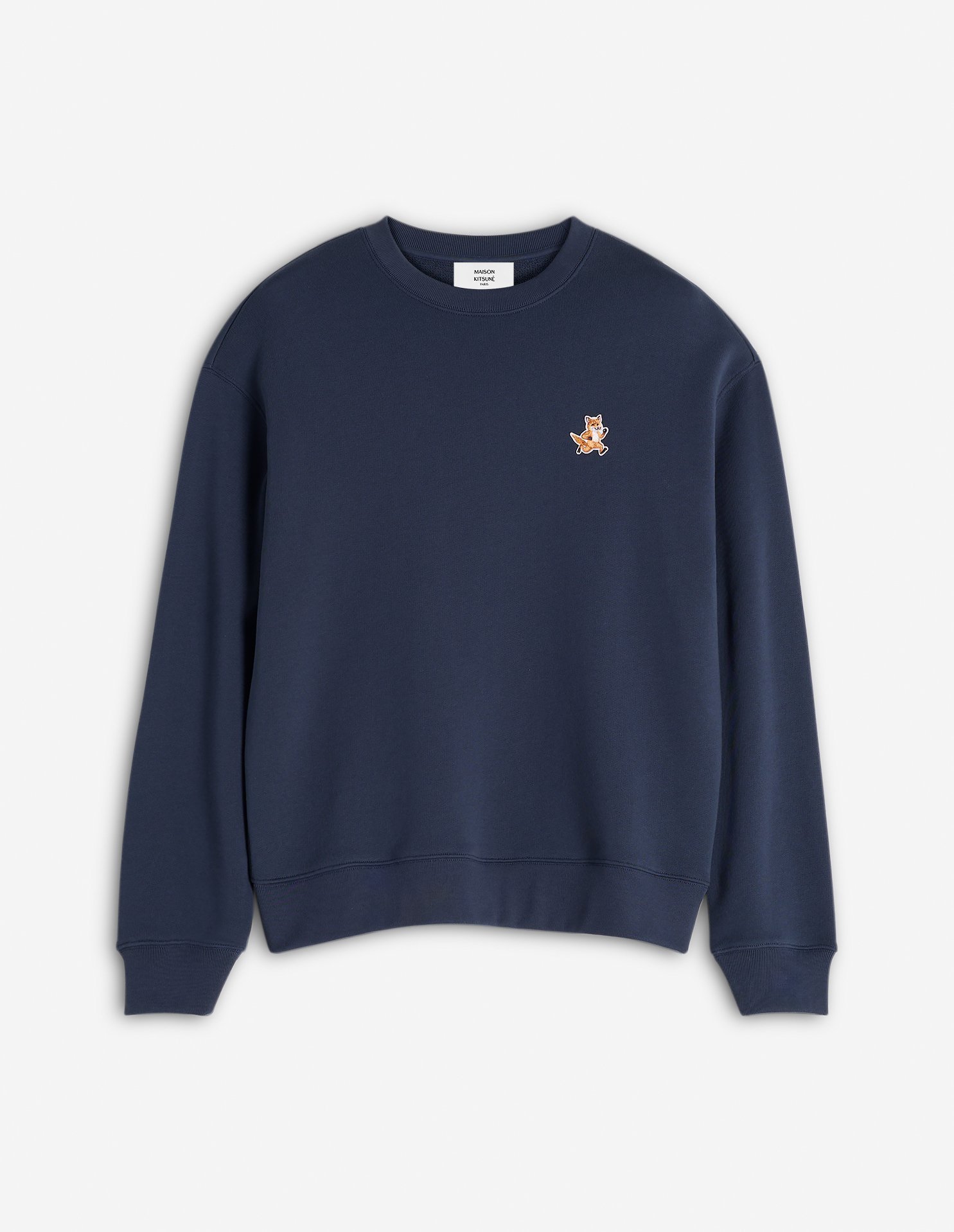 【メゾン キツネ/MAISON KITSUNE / MEN】のMaison Kitsune/SPEEDY FOX PATCH COMFORT SWEATSHIRT インテリア・キッズ・メンズ・レディースファッション・服の通販 founy(ファニー) 　ファッション　Fashion　メンズファッション　Men's Style Online　トップス・カットソー　Tops/Tshirt/Men　パーカ　Sweats　シャツ　Shirts　スウェット　Sweat　パッチ　Patch　夏　Summer　S/S・春夏　Ss・Spring/Summer　無地　Plain Color　長袖　Long Sleeve　INK BLUE|ID: prp329100004579836 ipo3291000000032681199