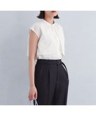 【その他のブランド/Other】のドビー ストライプ ケープ ノースリーブ シャツ -マシンウォッシャブル- WHITE|ID: prp329100004579851 ipo3291000000032621623