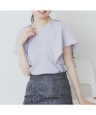 【インデックス/INDEX】の《7色展開/S-LLサイズ》フリルタックスリーブキーネックブラウス【吸水速乾/洗濯機可/イージーアイロン/抗ピル】 ラベンダー|ID: prp329100004579852 ipo3291000000033612521