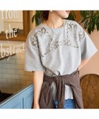 【フリークスストア/FREAK'S STORE】の花柄 カットワーク 刺繍 ルーズ 半袖 Tシャツ【限定展開】 グレー|ID: prp329100004579874 ipo3291000000033581095