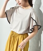 【インタープラネット/INTERPLANET】の接触冷感カノコ袖パイピングプルオーバー グレージュ|ID: prp329100004579961 ipo3291000000033569836