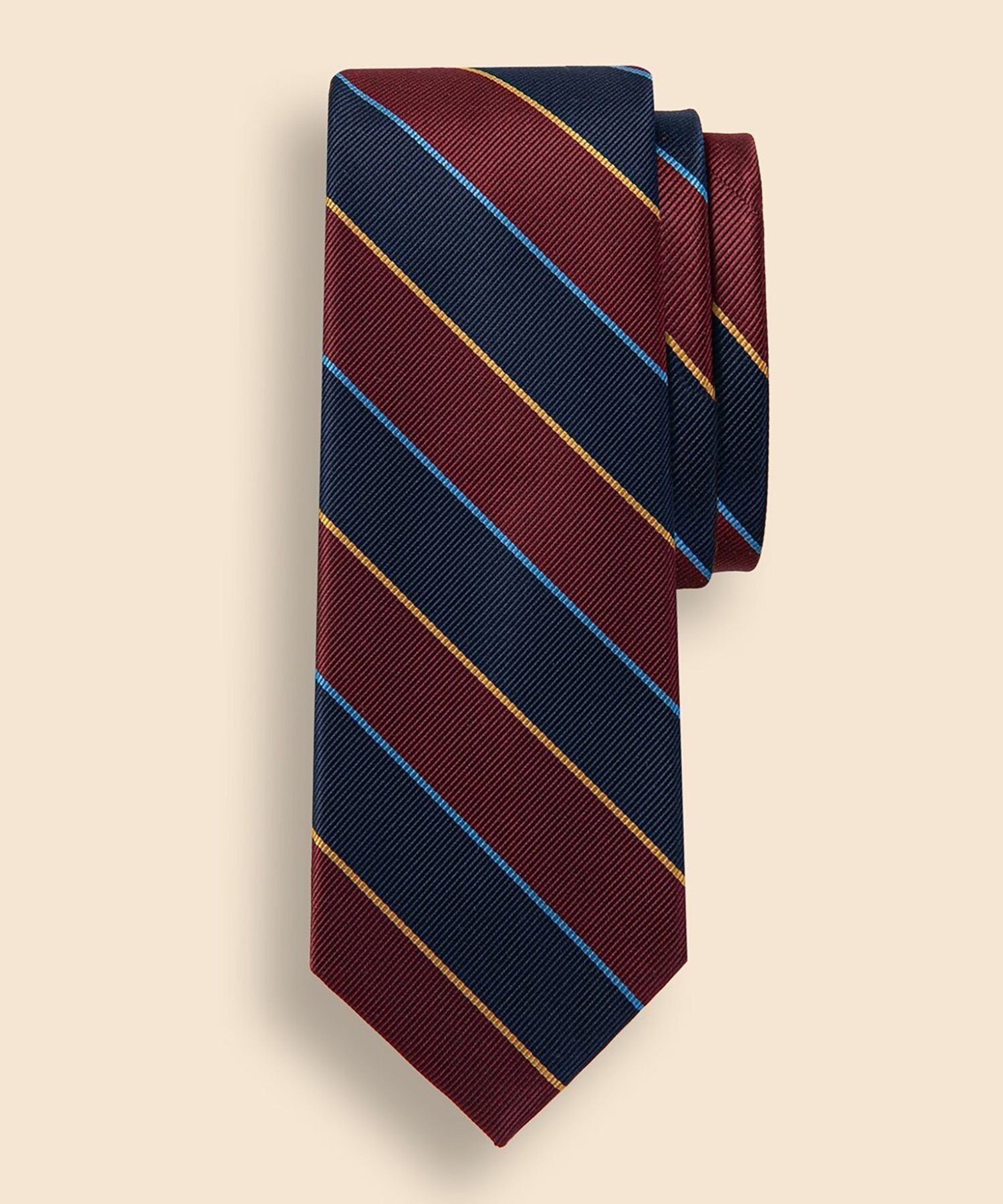 【ブルックス ブラザーズ/Brooks Brothers / MEN】のシルク アーガイルサザーランド レップタイ Made in USA インテリア・キッズ・メンズ・レディースファッション・服の通販 founy(ファニー) 　ファッション　Fashion　メンズファッション　Fashion for Men　シルク　Silk, 100% Silk　ジャカード／ジャガード　Jacquard, Woven Pattern　ニューヨーク　New York, NYC Style　バーガンディー|ID: prp329100004579971 ipo3291000000033000063