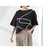 【ナノ ユニバース/nano universe】のコード刺繍クルーネックカットトップス 人気、トレンドファッション・服の通販 founy(ファニー) ファッション Fashion レディースファッション Fashion for Women トップス・カットソー Cut & Sew Tops 春 Spring カットソー Cut and Sewn Top スラックス Slacks, Dress Pants トレンド Trend, Trending Now 手描き Hand-Drawn, Illustrated フレア Flare, Flared ボトム Bottoms, Lower Wear ワイド Wide, Wide Fit S/S・春夏 SS, Spring/Summer, Warm Season 夏 Summer 2025年 2025 2025春夏・S/S Spring/Summer 2025 SS25 thumbnail ブラック|ID: prp329100004579972 ipo3291000000033332711