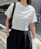 【その他のブランド/Other】のコットン ショート丈 半袖 Tシャツ オフホワイト|ID: prp329100004579993 ipo3291000000032972271
