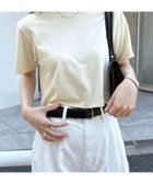 【その他のブランド/Other】のコットン ショート丈 半袖 Tシャツ イエロー|ID: prp329100004579993 ipo3291000000032972276