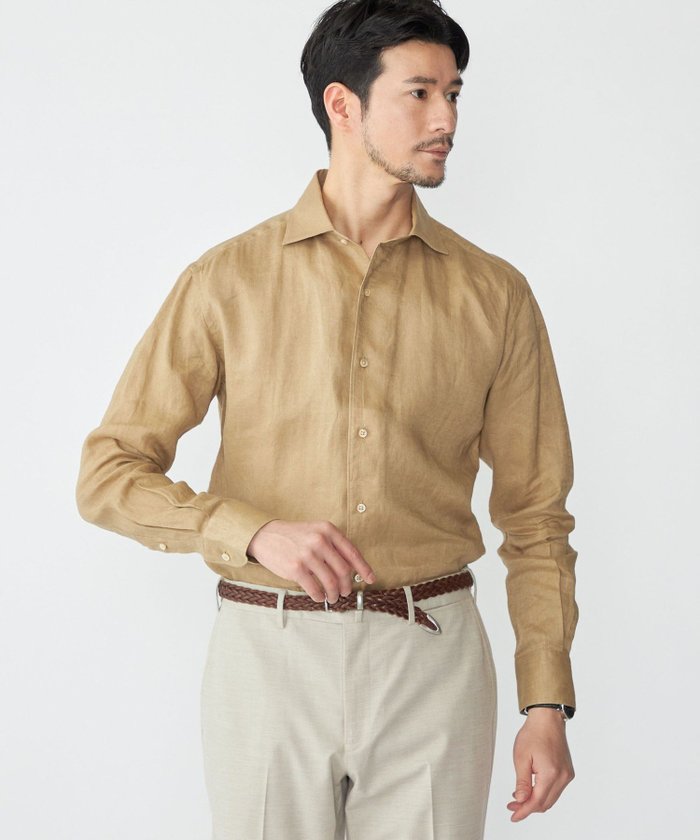 【シップス/SHIPS / MEN】のSHIPS ウォッシュド リネン ソリッド シャツ インテリア・キッズ・メンズ・レディースファッション・服の通販 founy(ファニー) https://founy.com/ ファッション Fashion メンズファッション Fashion for Men おすすめ Recommended / Our Picks カフス Cuff Design ショーツ Shorts, Short Pants ジャケット Jacket, Outerwear ドレス Dress, One-Piece バランス Balance, Style Balance ラウンド Round, Round Neck リゾート Resort, Vacation Style リネン Linen, Linen Fabric エレガント 上品 Elegant 吸水 Absorbent, Quick-Dry 夏 Summer |ID: prp329100004580073 ipo3291000000033000511