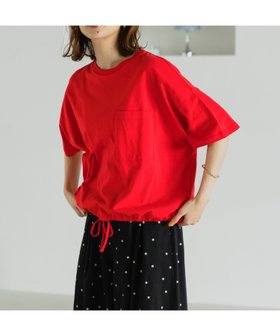 【スタディオ クリップ/studio CLIP】の裾ドロストポケットTシャツ 人気、トレンドファッション・服の通販 founy(ファニー) ファッション Fashion レディースファッション Fashion for Women トップス・カットソー Cut & Sew Tops シャツ・ブラウス・オフィスカジュアル Elegant Blouses & Button-Ups ロングTシャツ・Tシャツ Longline T-Shirts & Tees インナー Innerwear カットソー Cut and Sewn Top ギャザー Gathered, Ruffled シンプル Simple, Minimal トレンド Trend, Trending Now ポケット Pocket, Pocket Detail 定番 Standard, Basic Item |ID:prp329100004580089