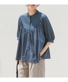 【アーバンリサーチ ドアーズ/URBAN RESEARCH DOORS】のコットンボイルV切替ギャザーブラウス 人気、トレンドファッション・服の通販 founy(ファニー) ファッション Fashion レディースファッション WOMEN トップス・カットソー Tops/Tshirt シャツ/ブラウス Shirts/Blouses 2025年 2025 2025春夏・S/S Ss,Spring/Summer,2025 ギャザー Gather デニム Denim 切替 Switching 夏 Summer S/S・春夏 Ss・Spring/Summer thumbnail BLUE|ID: prp329100004580123 ipo3291000000032450288