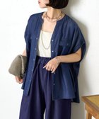 【その他のブランド/Other】の【大人カジュアルに決まる】ショートスリーブテンセルデニムシャツ 人気、トレンドファッション・服の通販 founy(ファニー) ファッション Fashion レディースファッション Fashion for Women トップス・カットソー Cut & Sew Tops シャツ・ブラウス・オフィスカジュアル Elegant Blouses & Button-Ups ショート Short, Short Length スマート Smart, Elegant スリット Slit, Slit Detail スリーブ Sleeve, Long Sleeve / Short Sleeve デニム Denim, Jeans Material 羽織 Haori, Light Jacket 再入荷 Restock / Back in Stock おすすめ Recommended / Our Picks thumbnail ブルー|ID: prp329100004580127 ipo3291000000033339021