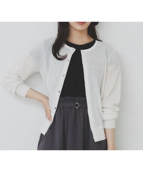 【インデックス/INDEX】の《7色展開/XS-LLサイズ》ビジューボタンクルーネックカーディガン【洗濯機洗い可】 人気、トレンドファッション・服の通販 founy(ファニー) ファッション Fashion レディースファッション Ladies' Fashion Online トップス・カットソー Tops/Tshirt カーディガン Cardigans クリスタル Crystal シアー Sheer ビジュー Bijou エレガント 上品 Elegant 夏 Summer |ID:prp329100004580130