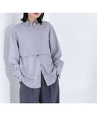 【ナチュラル ビューティー ベーシック/NATURAL BEAUTY BASIC】のビスチェレイヤードシャツ グレー|ID: prp329100004580135 ipo3291000000032450447