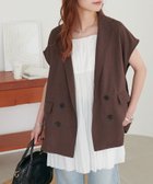 【ディスコート/Discoat】の【WEB限定/新色追加!】テックリネンフレンチシャツジャケット ブラウン|ID: prp329100004580150 ipo3291000000032725342
