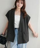 【ディスコート/Discoat】の【WEB限定/新色追加!】テックリネンフレンチシャツジャケット チャコールグレー|ID: prp329100004580150 ipo3291000000032725348