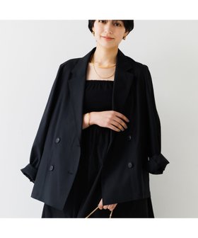 【ルージュヴィフラクレ/Rouge vif la cle】の麻混ライトダブルジャケット 人気、トレンドファッション・服の通販 founy(ファニー) ファッション Fashion レディースファッション Fashion for Women アウター Coat / Outerwear Collection レディースジャケット・軽アウター Jackets ジャケット Jacket, Outerwear セットアップ Set-Up, Coordinated Outfit リネン Linen, Linen Fabric 夏 Summer |ID:prp329100004580582
