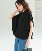 【エルーラ/Elura】のサラサラサマーフレンチコンビTシャツ / 451128 ブラック09|ID: prp329100004580647 ipo3291000000032724656
