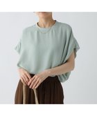 【エルーラ/Elura】のサラサラサマーフレンチコンビTシャツ / 451128 ライトグリーン72|ID: prp329100004580647 ipo3291000000032724664