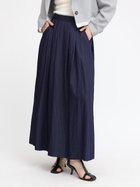 【ラシュッド/LASUD】のリジッドデニムフレアスカート ネイビー|ID: prp329100004580654 ipo3291000000032656252