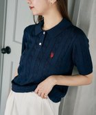 【フリークスストア/FREAK'S STORE】の別注 ケーブルニット ポロシャツ 限定展開 25SS ネイビー|ID: prp329100004580674 ipo3291000000032681220