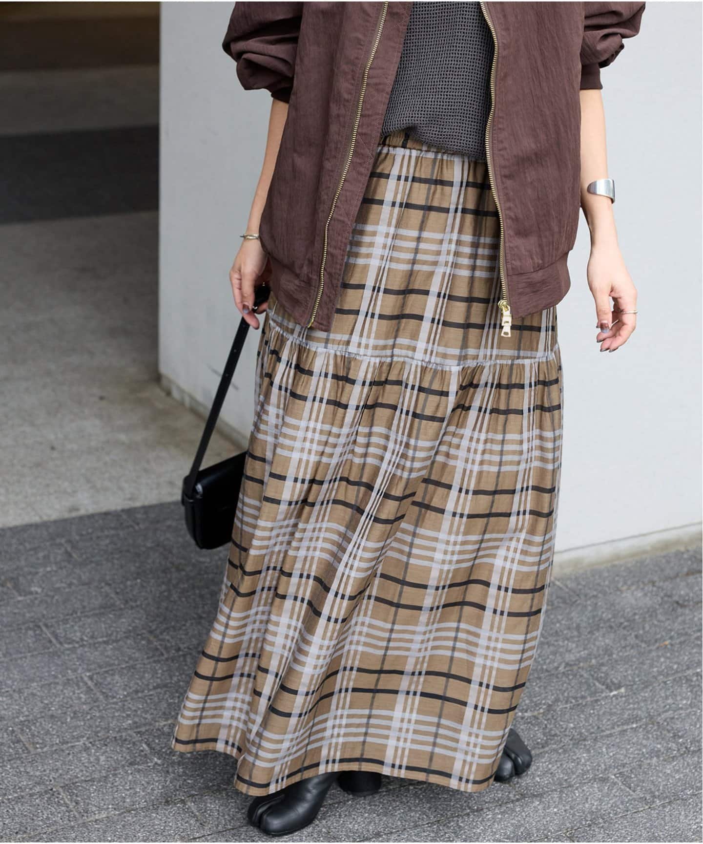 【ジャーナルスタンダード/JOURNAL STANDARD】のシアードビーチェックスカート インテリア・キッズ・メンズ・レディースファッション・服の通販 founy(ファニー) 　ファッション　Fashion　レディースファッション　WOMEN　スカート　Skirt　2025年　2025　シルク　Silk　チェック　Check　エレガント 上品　Elegant　秋　Autumn/Fall　ベージュ|ID: prp329100004580686 ipo3291000000032455502