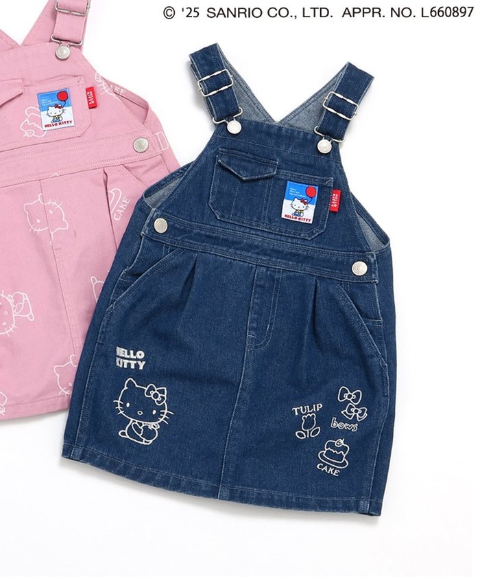【その他のブランド/Other】の【ハローキティ】ジャンスカ インテリア・キッズ・メンズ・レディースファッション・服の通販 founy(ファニー) https://founy.com/ ファッション Fashion キッズファッション Fashion for Kids インナー Innerwear ジャンスカ Jumper Skirt, Pinafore Dress デニム Denim, Jeans Material プリント Print, Printed Pattern リボン Ribbon, Bow 半袖 Short Sleeve, Half Sleeve 夏 Summer |ID: prp329100004580691 ipo3291000000032679578