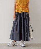【ベイフロー/BAYFLOW】の撥水機能素材 ランダムギャザーフレアスカート ブラック19|ID: prp329100004580748 ipo3291000000032637889