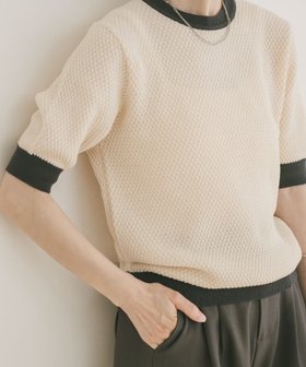 【アイテムズアーバンリサーチ/ITEMS URBAN RESEARCH】のポコポコニットプルオーバー 人気、トレンドファッション・服の通販 founy(ファニー) ファッション Fashion レディースファッション Fashion for Women トップス・カットソー Cut & Sew Tops ニット Knit Tops & Sweaters カジュアルプルオーバー・ニットトップス Pullovers & Knit Tops / Casual Pullovers 2025年 2025 2025春夏・S/S Spring/Summer 2025 SS25 シンプル Simple, Minimal スラックス Slacks, Dress Pants デニム Denim, Jeans Material 今季 This Season, Current Season 夏 Summer S/S・春夏 SS, Spring/Summer, Warm Season |ID:prp329100004580958