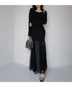 【アニュアンス/anuans】のレースドッキングアンサンブルワンピース 人気、トレンドファッション・服の通販 founy(ファニー) ファッション Fashion レディースファッション Fashion for Women ワンピース Dresses おすすめ Recommended / Our Picks カーディガン Cardigan, Knitwear キャミワンピース Cami Dress, Slip Dress シアー Sheer, See-Through レース Lace, Lace Fabric |ID:prp329100004581039