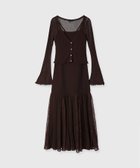 【アニュアンス/anuans】のレースドッキングアンサンブルワンピース 人気、トレンドファッション・服の通販 founy(ファニー) ファッション Fashion レディースファッション Fashion for Women ワンピース Dresses おすすめ Recommended / Our Picks カーディガン Cardigan, Knitwear キャミワンピース Cami Dress, Slip Dress シアー Sheer, See-Through レース Lace, Lace Fabric thumbnail BROWN|ID: prp329100004581039 ipo3291000000033104641