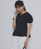 【アーバンリサーチ ロッソ/URBAN RESEARCH ROSSO】のF by ROSSO ミニパフカットソーブラウス 人気、トレンドファッション・服の通販 founy(ファニー) ファッション Fashion レディースファッション Ladies' Fashion Online トップス・カットソー Tops/Tshirt シャツ/ブラウス Shirts/Blouses カットソー Cut and Sewn 2025年 2025 2025春夏・S/S Ss,Spring/Summer,2025 おすすめ Recommend シンプル Simple ストレッチ Stretch ネックレス Necklace ペプラム Peplum 夏 Summer S/S・春夏 Ss・Spring/Summer thumbnail NAVY|ID: prp329100004581042 ipo3291000000032609839