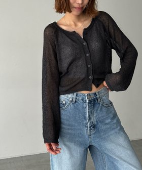 【キャナルジーン/CANAL JEAN】のEl mar ラグランサマーニットカーディガン 人気、トレンドファッション・服の通販 founy(ファニー) ファッション Fashion レディースファッション Fashion for Women トップス・カットソー Cut & Sew Tops ニット Knit Tops & Sweaters カーディガン・羽織り Layered Style Cardigans おすすめ Recommended / Our Picks スリーブ Sleeve, Long Sleeve / Short Sleeve バランス Balance, Style Balance ボトム Bottoms, Lower Wear |ID:prp329100004581052