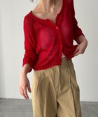 【キャナルジーン/CANAL JEAN】のEl mar ラグランサマーニットカーディガン 人気、トレンドファッション・服の通販 founy(ファニー) ファッション Fashion レディースファッション Fashion for Women トップス・カットソー Cut & Sew Tops ニット Knit Tops & Sweaters カーディガン・羽織り Layered Style Cardigans おすすめ Recommended / Our Picks スリーブ Sleeve, Long Sleeve / Short Sleeve バランス Balance, Style Balance ボトム Bottoms, Lower Wear thumbnail レッド|ID: prp329100004581052 ipo3291000000033197132