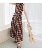 【アーバンリサーチ ロッソ/URBAN RESEARCH ROSSO】の『WEB限定』サマーチェックドレス RED BROWN|ID: prp329100004581128 ipo3291000000033040378