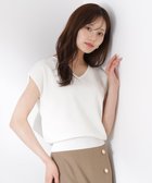 【プロポーション ボディドレッシング/PROPORTION BODY DRESSING】のVネック総針ニット エクリュ1|ID: prp329100004581179 ipo3291000000032723854