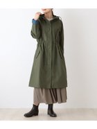 【アフタヌーンティー リビング/Afternoon Tea LIVING】のタータンチェック柄ドロストレインコート カーキ|ID: prp329100004581225 ipo3291000000032666354