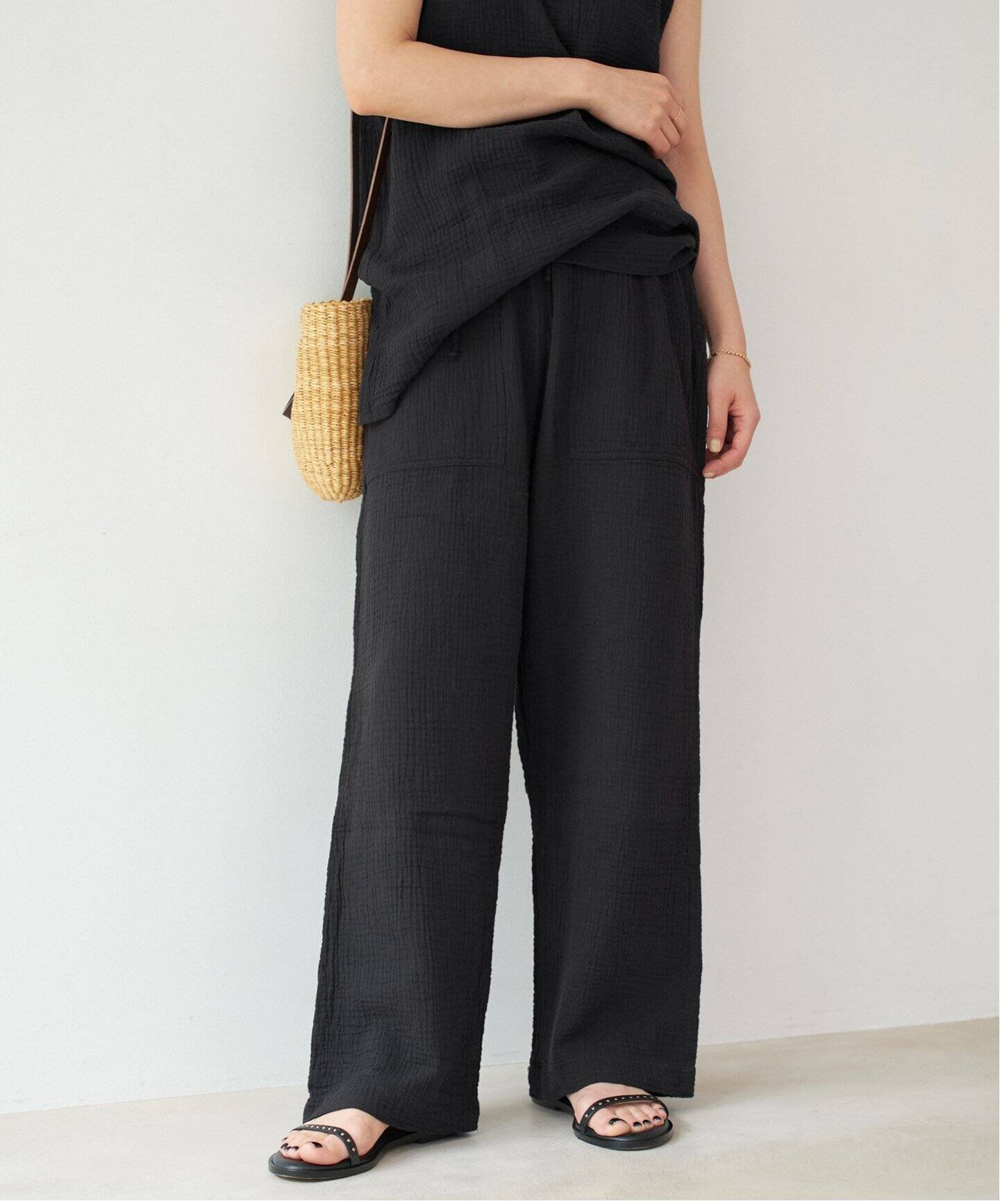 【プラージュ/Plage】の《追加》LES ATELIERS FRANCAIS DE CONFECTION 別注 パンツ インテリア・キッズ・メンズ・レディースファッション・服の通販 founy(ファニー) 　ファッション　Fashion　レディースファッション　Fashion for Women　パンツ　Pants & Trousers　別注　Limited Edition, Custom Order　ブラック|ID: prp329100004581252 ipo3291000000032976014