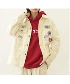 【ミルクフェド/MILKFED.】のPATCHED COVERALL JACKET MILKFED. 人気、トレンドファッション・服の通販 founy(ファニー) ファッション Fashion レディースファッション Ladies' Fashion Online アウター Coat Outerwear ジャケット Jackets ガーリー Girly リラックス Relax 無地 Plain Color thumbnail OFF WHITE|ID: prp329100004581265 ipo3291000000032459990