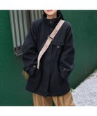 【フリークスストア/FREAK'S STORE】のウーリー ハイネックギャザーコート 24AW ブラック|ID: prp329100004581299 ipo3291000000033496932