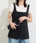 【ジャーナルスタンダード/JOURNAL STANDARD】のウォッシャブルコットンリネンVIS スクエアビスチェ ブラック|ID: prp329100004581397 ipo3291000000032744855