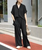 【スローブ イエナ/SLOBE IENA】の《2枚セット/ 》カットジョーゼットセットアップ ブラック|ID: prp329100004581419 ipo3291000000032625552