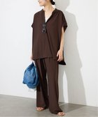 【スローブ イエナ/SLOBE IENA】の《2枚セット》カットジョーゼットセットアップ ブラウン|ID: prp329100004581419 ipo3291000000033159384