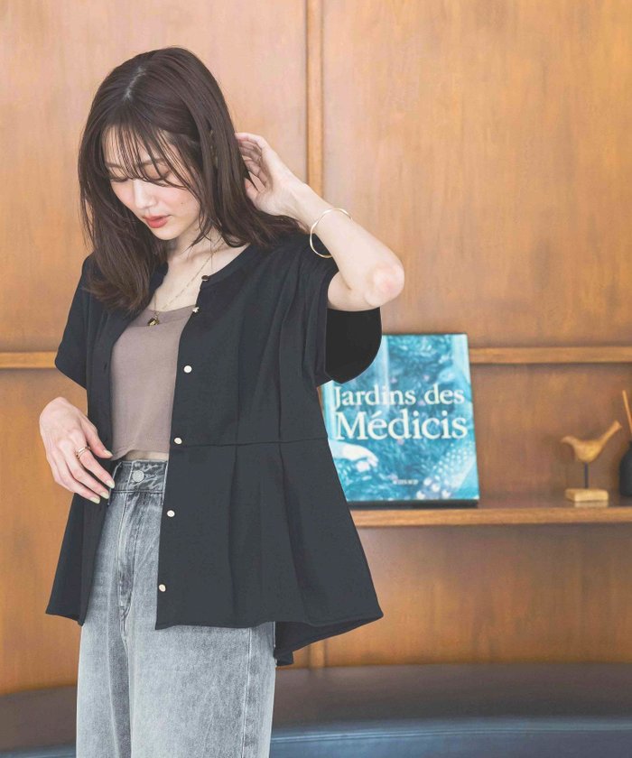 【グローバルワーク/GLOBAL WORK】のリッチクリーンペプラム/289379 インテリア・キッズ・メンズ・レディースファッション・服の通販 founy(ファニー) https://founy.com/ ファッション Fashion レディースファッション Fashion for Women カットソー Cut and Sewn Top シルク Silk, 100% Silk デニム Denim, Jeans Material ペプラム Peplum, Flared Hem ボトム Bottoms, Lower Wear エレガント 上品 Elegant 人気 Popular, Best Seller 抗菌 Antibacterial, Bacteria-Resistant |ID: prp329100004581433 ipo3291000000032505241