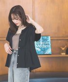 【グローバルワーク/GLOBAL WORK】のリッチクリーンペプラム/289379 ブラック09|ID: prp329100004581433 ipo3291000000032505243