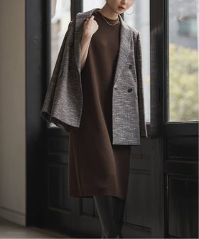 【ノーブル / スピック&スパン/NOBLE / Spick & Span】のWool Mix ミニ丈ワンピース 人気、トレンドファッション・服の通販 founy(ファニー) ファッション Fashion レディースファッション Fashion for Women ワンピース Dresses シンプル Simple, Minimal スリーブ Sleeve, Long Sleeve / Short Sleeve ノースリーブ Sleeveless, No-Sleeve バランス Balance, Style Balance フレンチ French, French Style ボックス Boxy, Box Shape ロング Long, Long-Length エレガント 上品 Elegant |ID:prp329100004581473