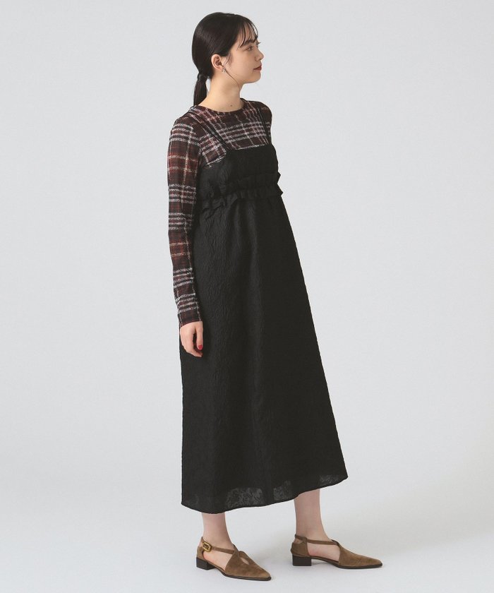 【ビームス ウイメン/BEAMS】の【6/12新規値下げ】フクレ ジャカード フリル キャミ ワンピース インテリア・キッズ・メンズ・レディースファッション・服の通販 founy(ファニー) https://founy.com/ ファッション Fashion レディースファッション WOMEN ワンピース Dress キャミワンピース No Sleeve Dresses おすすめ Recommend インナー Inner カットソー Cut And Sew キャミ Cami シアー Sheer ジャカード Jacquard タートル Turtle フリル Frills レース Race |ID: prp329100004581486 ipo3291000000032462489