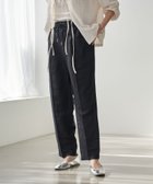 【コーエン/COEN】の接触冷感リネンレーヨンテーパードパンツ(WEB限定サイズ) 人気、トレンドファッション・服の通販 founy(ファニー) ファッション Fashion レディースファッション Ladies' Fashion Online パンツ Pants センター Center ドローストリング Drawstring フィット Fit ボトム Bottom ワイド Wide おすすめ Recommend 夏 Summer エレガント 上品 Elegant thumbnail BLACK|ID: prp329100004581519 ipo3291000000032628952