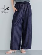 【コカ/COCA】のシャイニーウェーブプリーツパンツ Navy|ID: prp329100004581523 ipo3291000000032664422